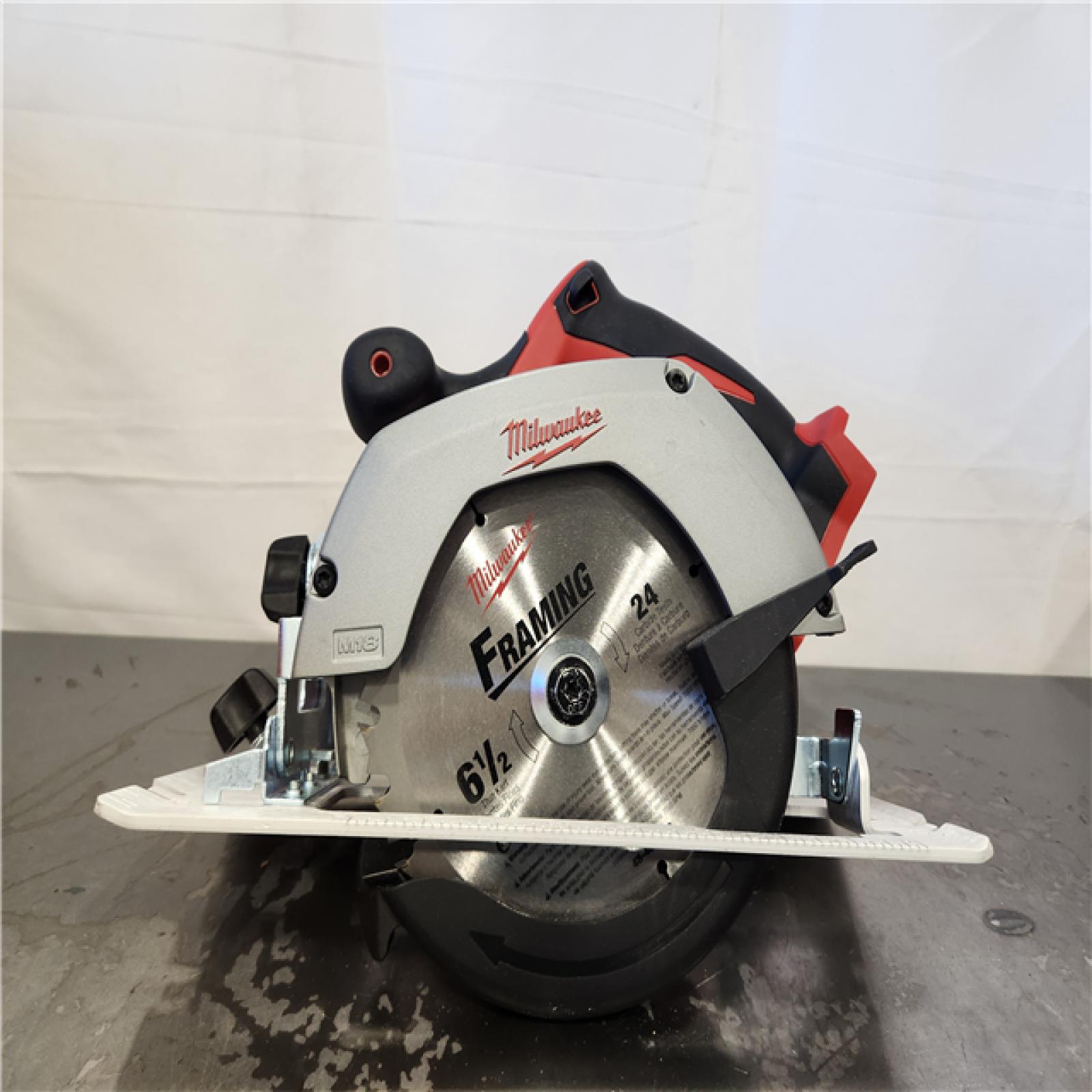 AS-IS- Milwaukee M18 18V Lithium-Ion Cordless 6-1/2 in. Circular Saw (Tool-Only)
