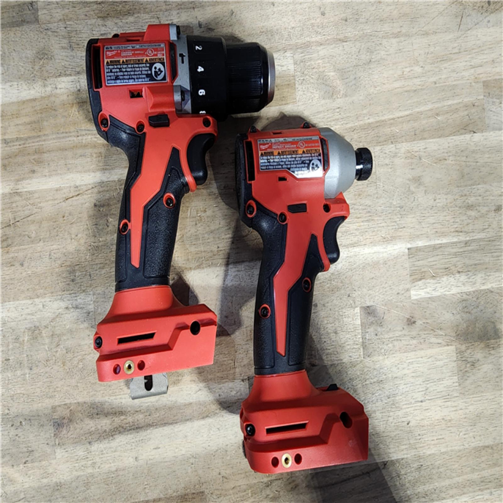 HOUSTON LOCATION - AS-IS M18 18-Volt Lithium-Ion Brushless Cordless Compact Hammer Drill/Impact Combo Kit (2-Tool) with (2) Batteries, Bag