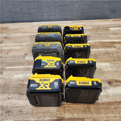 HOUSTON LOCATION - AS-IS DEWALT BATTERY PACK QTY - 10