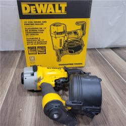 AS-IS DEWALT DW66C-1 2-1/2 Inch 15 Degree Coil Siding and Fencing Nailer
