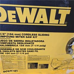 AS-IS DeWalt 20V MAX Cordless 7-1/4 in. Sliding Miter Saw Kit