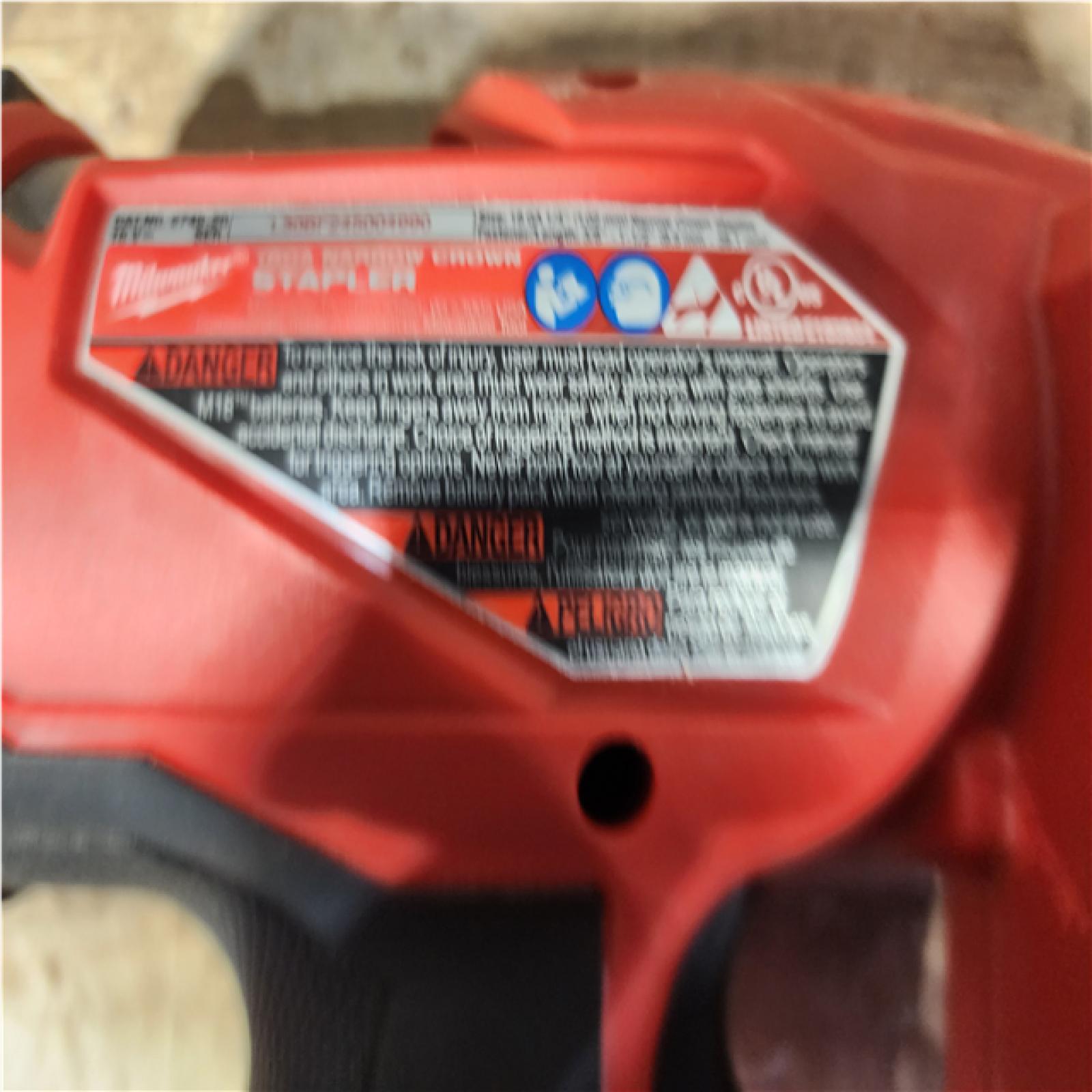 HOUSTON LOCATION - AS - IS Milwaukee FUEL 18-Volt Lithium-Ion Brushless Cordless 18-Gauge 1/4 in. Narrow Crown Stapler (Tool-Only)