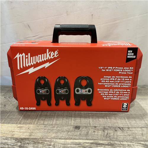 NEW - Milwaukee 1/2 in. - 1 in. IPS-P Black Iron Pipe/Steel Press Jaw Kit for M12 FORCE LOGIC Press Tools