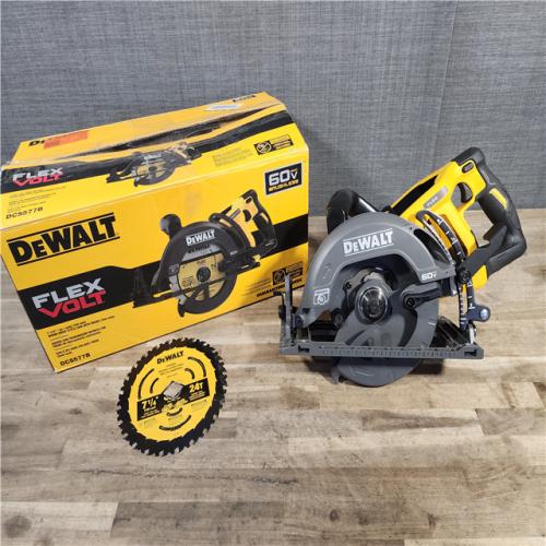 HOUSTON LOCATION - AS-IS DEWALT FLEXVOLT 60V MAX Cordless Brushless 7-1/4 in. Wormdrive Style Circular Saw (Tool Only)