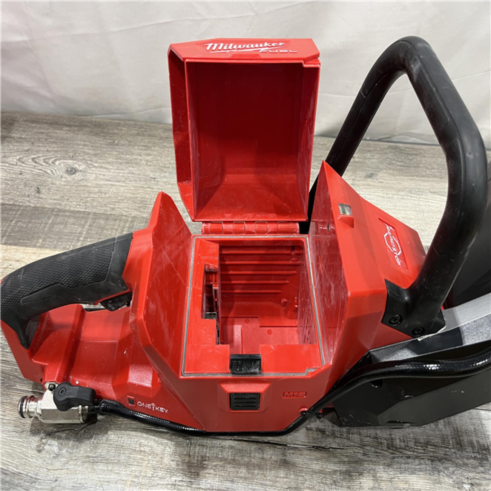 AS-IS Milwaukee FUEL ONE-KEY 18V Lithium-Ion Brushless Cordless 9 in. Cut Off Saw (Tool-Only)