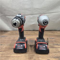AS-IS Milwaukee 18V Cordless Brushed 2 Tool Drill/Driver and Impact Driver Kit