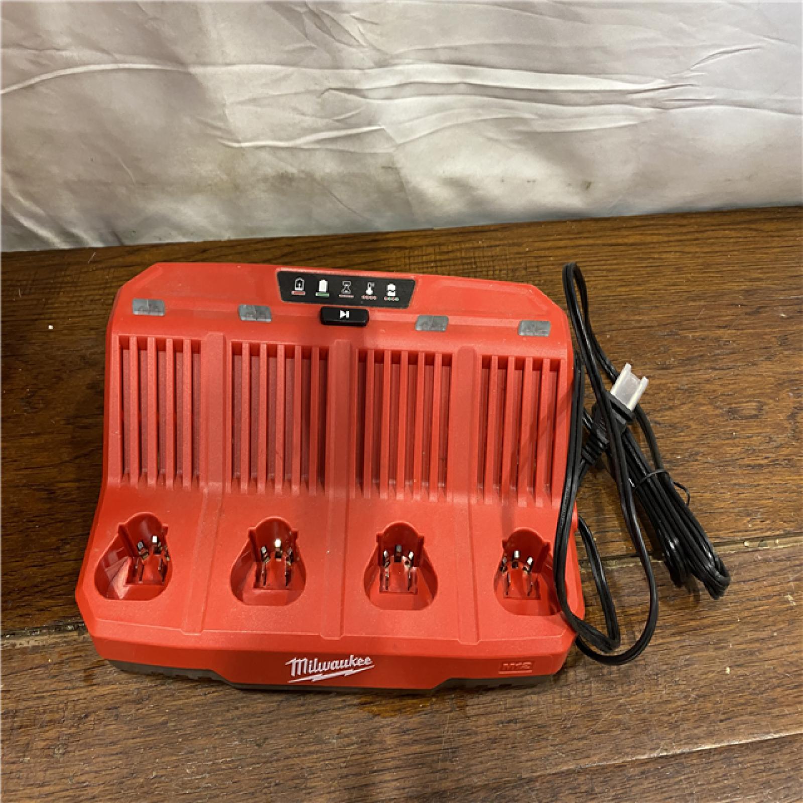 AS-IS Milwaukee M12 12-Volt Lithium-Ion 4-Port Sequential Battery Charger