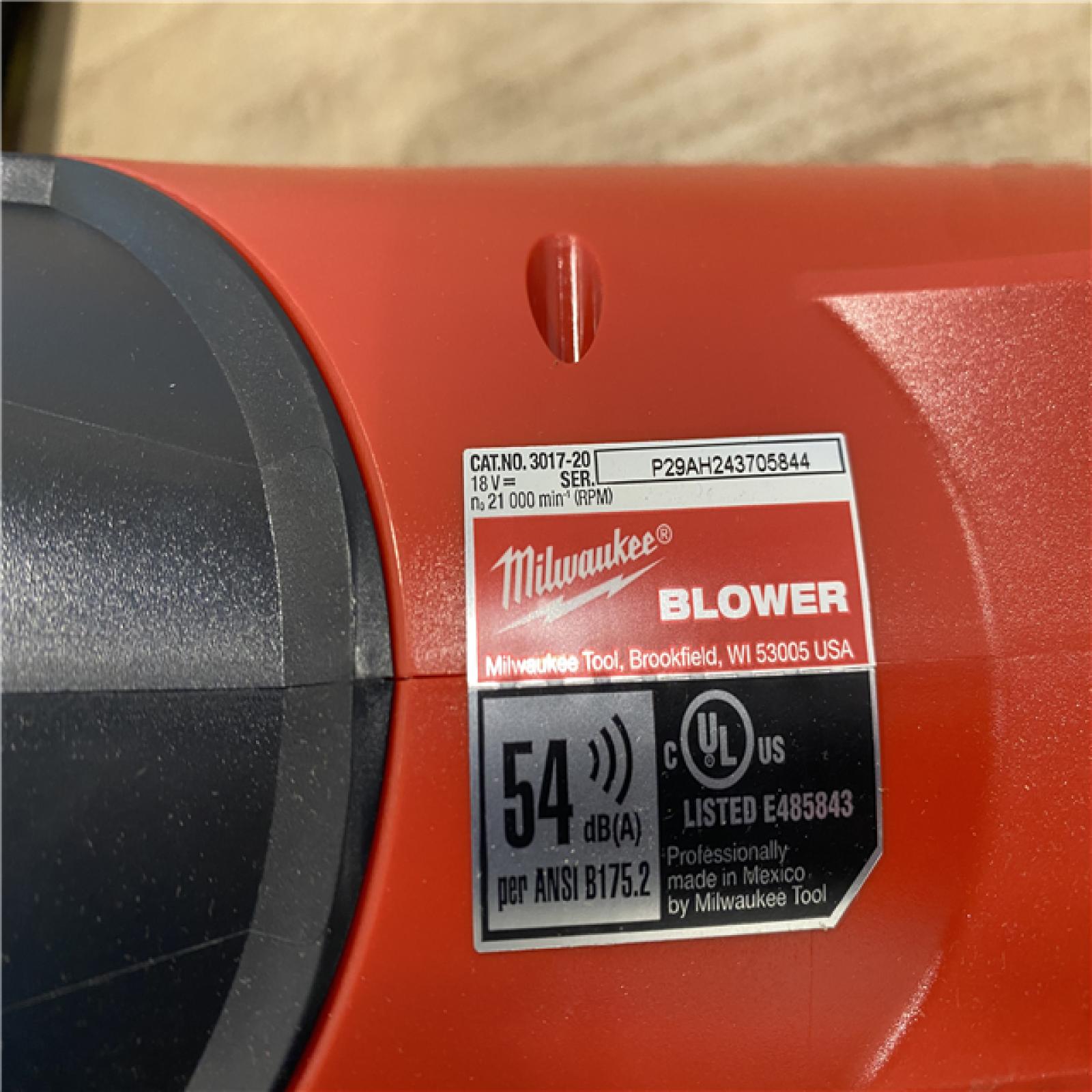 AS-IS Milwaukee FUEL 120 MPH 500 CFM 18V Lithium-Ion Brushless Cordless Handheld Blower (Tool-Only)
