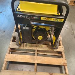 California AS-IS Champion Power Equipment 100592 6250 Watts Gas & Propane Powered Dual-Fuel Portable Generator with CO Shield Technology