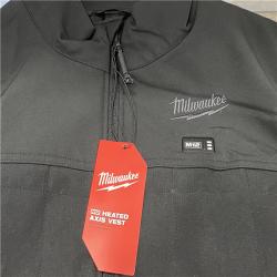 AS-IS Milwaukee Men's X-Large 12-Volt Lithium-Ion Cordless Axis Black Heated Vest Kit