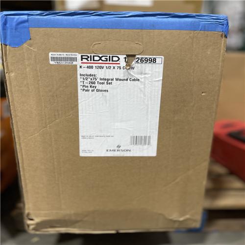 AS-IS- RIDGID K-400 Drain Cleaning Snake Auger Machine