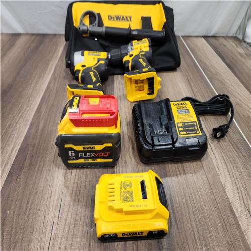 GOOD DEWALT 20V MAX Cordless Brushless Hammer Drill/Driver 2 Tool Combo Kit with FLEXVOLT ADVANTAGE