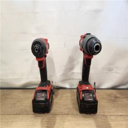 AS-IS- Milwaukee  FUEL 18V Lithium-Ion Brushless Cordless Hammer Drill and Impact Driver Combo Kit