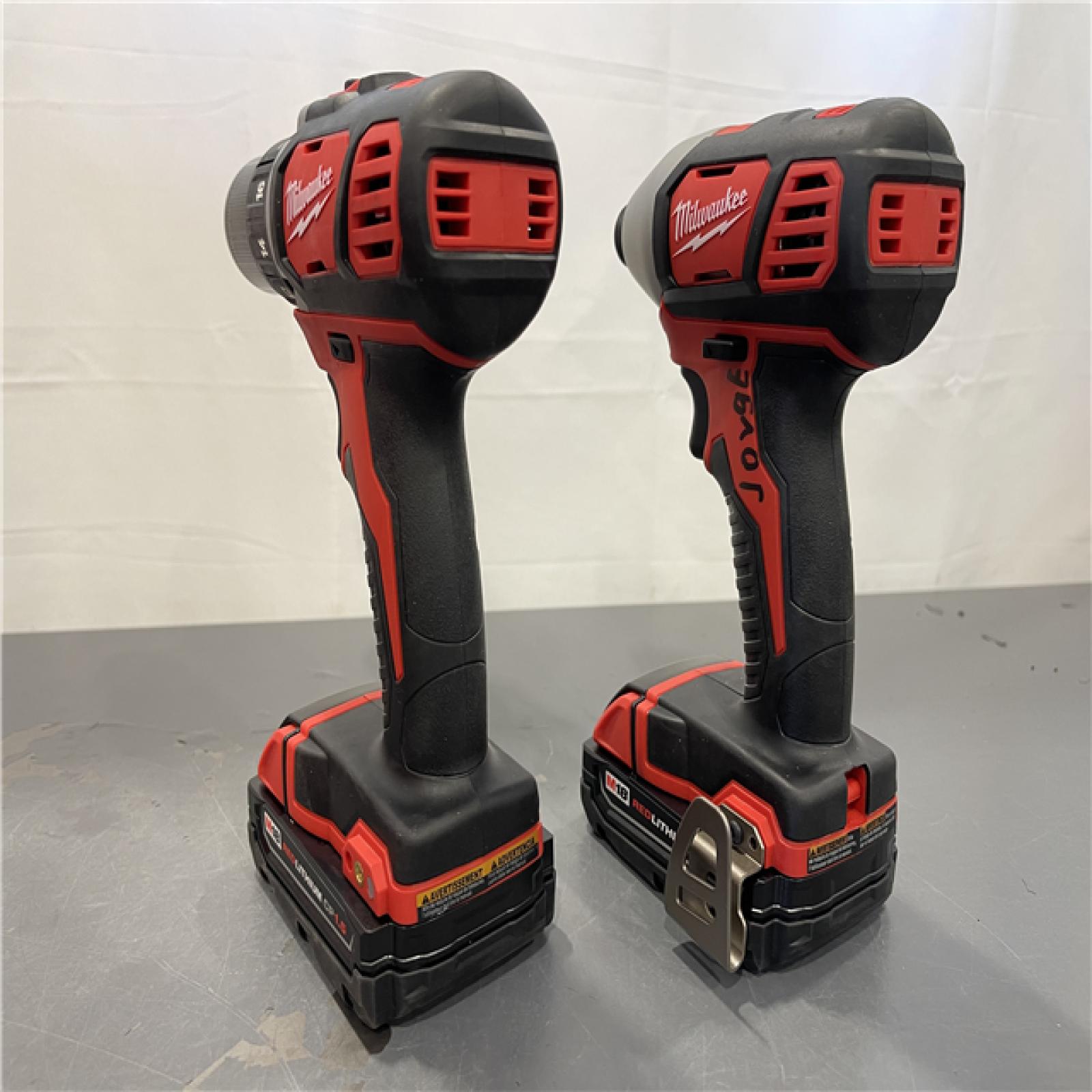 AS-IS - Milwaukee M18 18V Cordless Drill Driver/ Impact Driver High Combo Kit