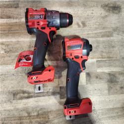 HOUSTON LOCATION - AS-IS (APPEARS LIKE NEW) Milwaukee FUEL 18V Lithium-Ion Brushless Cordless Hammer Drill and Impact Driver Combo Kit