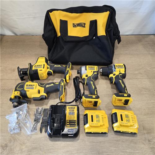 AS-IS DEWALT ATOMIC 20V Cordless (4-Tool) Combo Kit