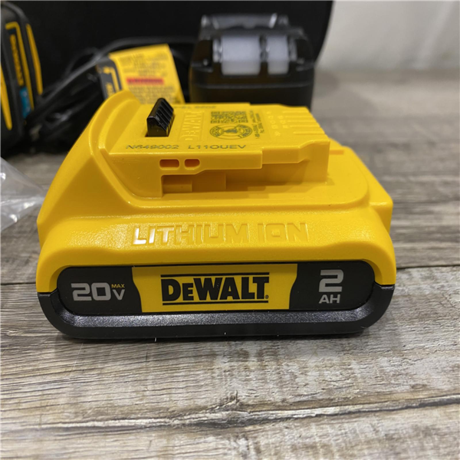 AS-IS DEWALT 20V MAX Lithium-Ion Cordless Cable Stapler with 2.0Ah Battery  Charger and Bag
