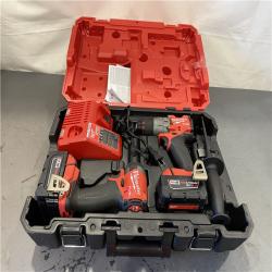 AS-IS - MILWAUKEE FUEL 18V Lithium-Ion Brushless Cordless Hammer Drill and Impact Driver Combo Kit (2 Tool)