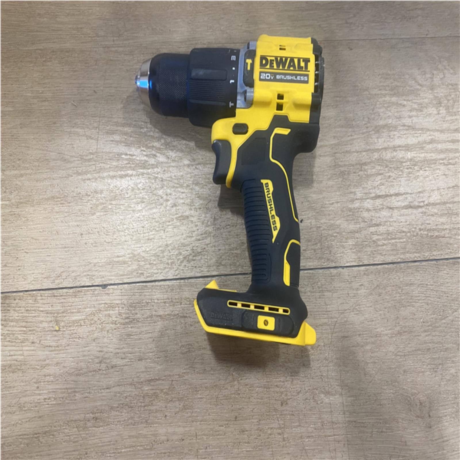 AS-IS DEWALT ATOMIC 20-Volt MAX Brushless Cordless 1/2 in. Hammer Drill (Tool-Only)