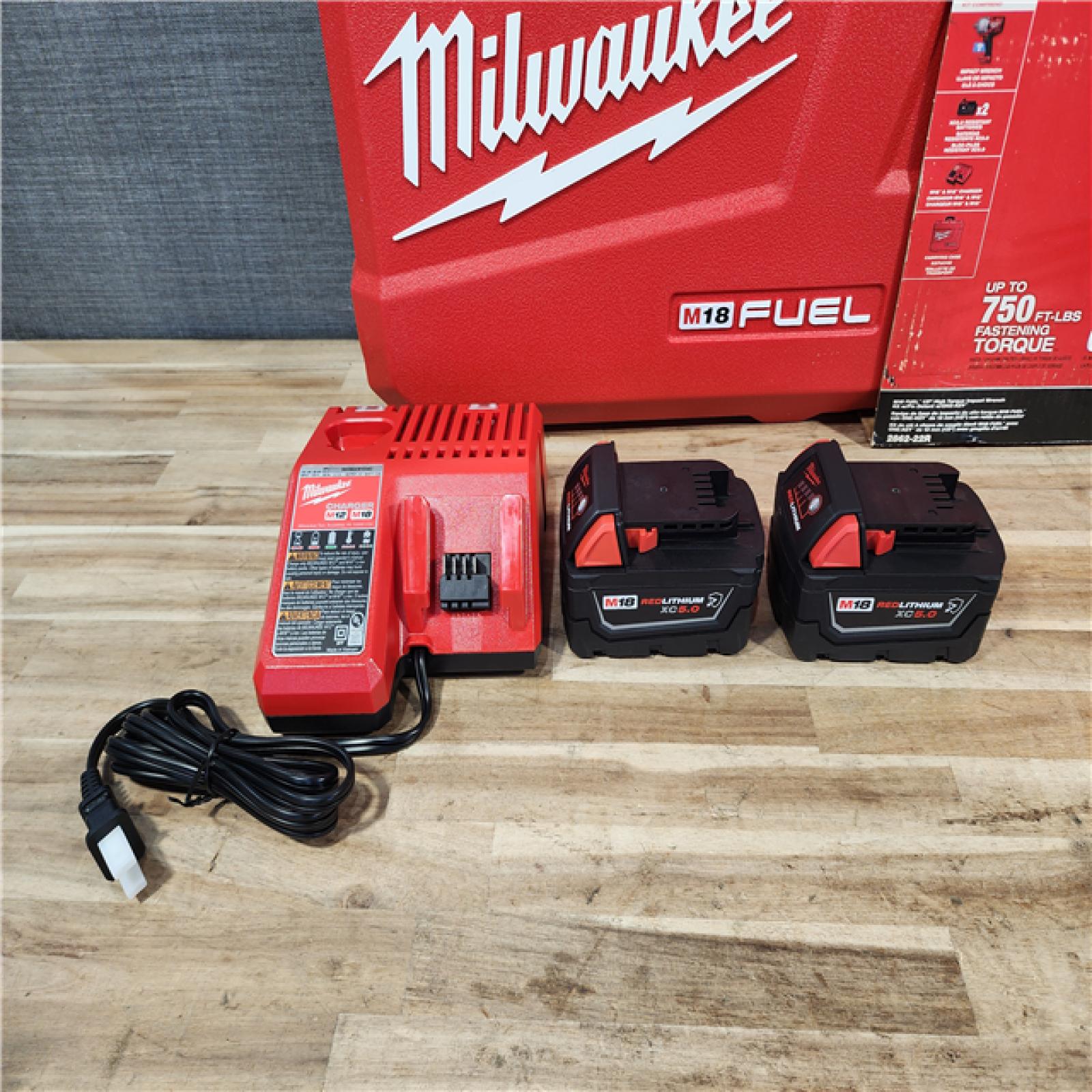 HOUSTON LOCATION - AS-IS (APPEARS LIKE NEW) Milwaukee M18 FUEL with ONE-KEY High Torque Impact Wrench 1/2inch Pin Detent Kit - 2862-22R