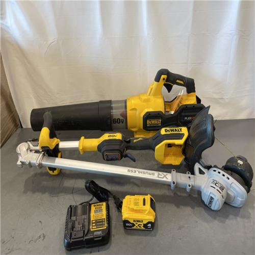 AS-IS - DEWALT 20V MAX Cordless Battery Powered String Trimmer & Blower Combo Kit