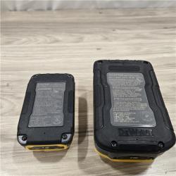 AS-IS Dewalt 20V MAX POWERSTACK Batteries and Charger Starter Kit (1.7 Ah/5 Ah) - DCBP315-2C