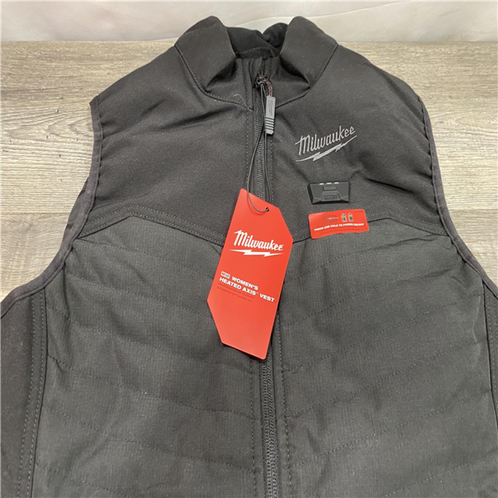 AS-IS Milwaukee Women's X-Small 12V Lithium-Ion Cordless AXIS Black Heated Vest (Vest Only)