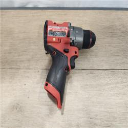 AS-IS- Milwaukee M12 FUEL 12-Volt Lithium-Ion Brushless Cordless 1/2 in. Hammer Drill Kit with 1 Compact 2.0Ah Battery Pack and 1 Charger