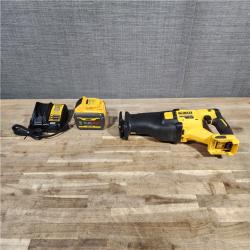 HOUSTON LOCATION - AS-IS DEWALT FLEXVOLT 60V MAX Cordless Brushless Reciprocating Saw with (1) FLEXVOLT 9.0Ah Battery
