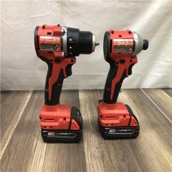 AS-IS Milwaukee 18V Lithium-Ion Brushless Cordless Compact Drill/Impact Combo Kit