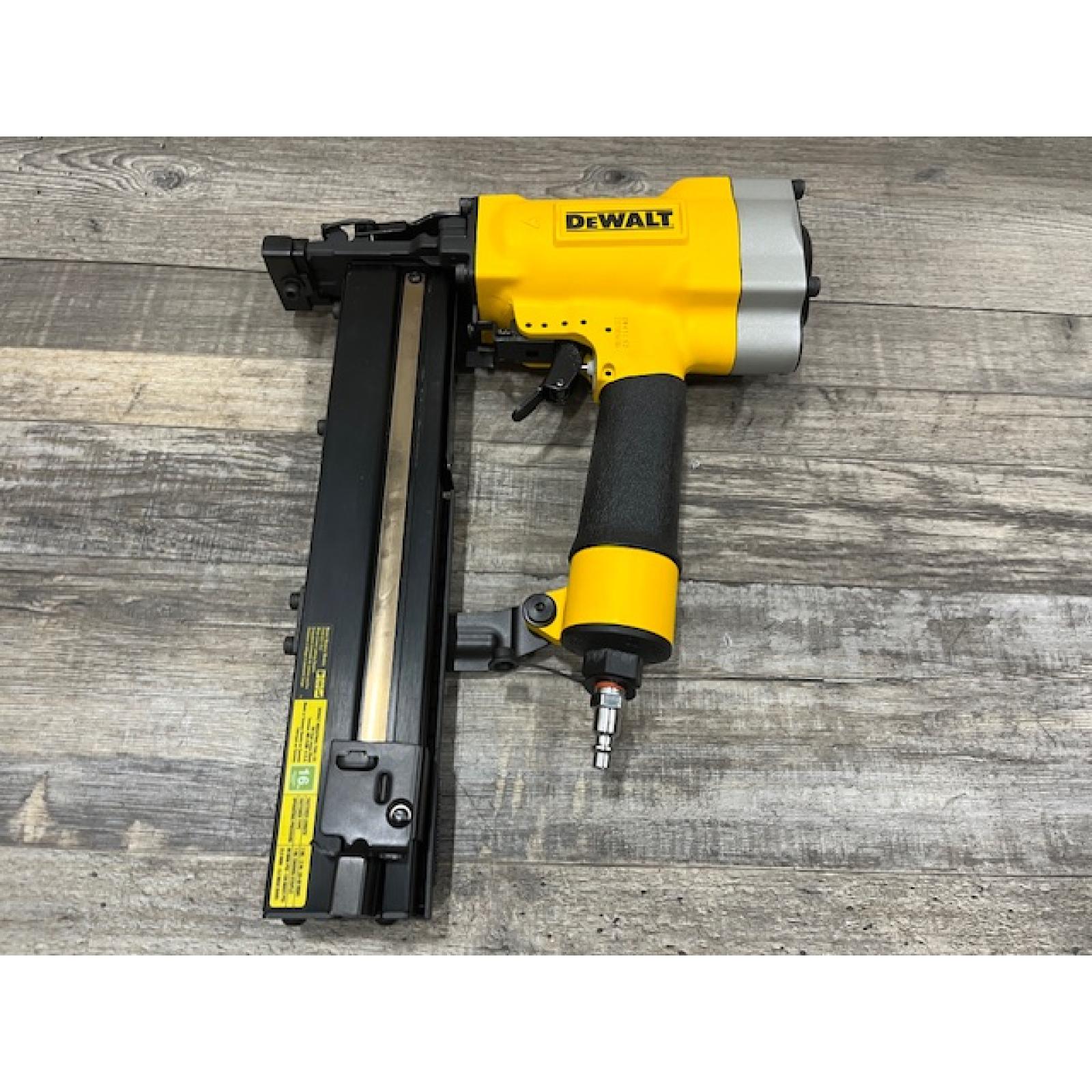 AS-IS DEWALT Corded Pneumatic 16-Gauge 1 in. Crown Lathing Stapler
