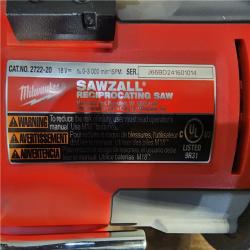 HOUSTON LOCATION - AS-IS (APPEARS LIKE NEW) Milwaukee M18 Fuel 18V Brushless Super Sawzall Reciprocating Saw 2722-20 (Bare Tool)