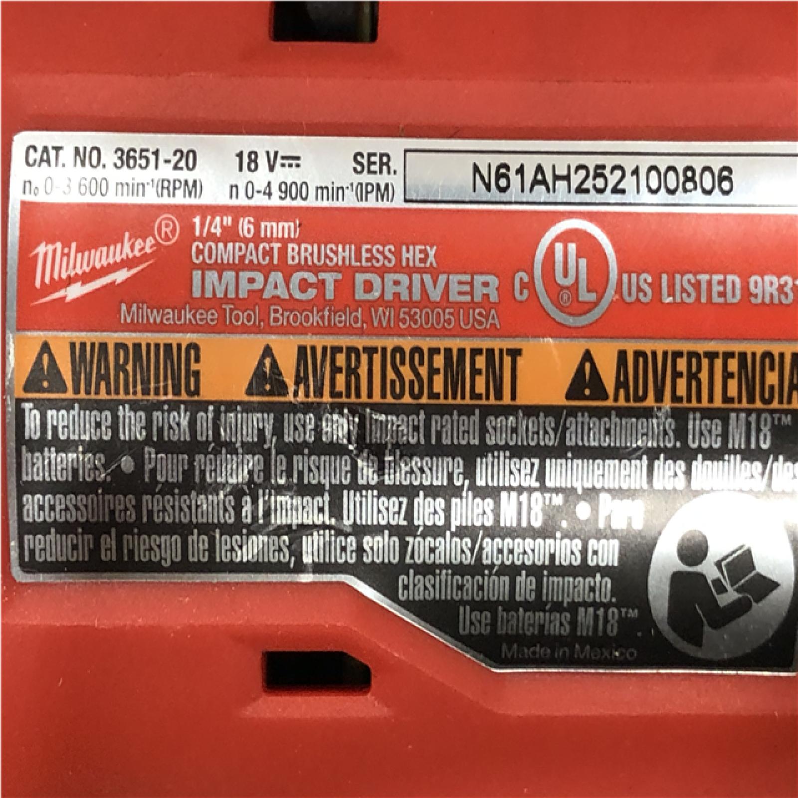 AS-IS Milwaukee 18-Volt Lithium-Ion Brushless Cordless Compact Hammer Drill/Impact Combo Kit