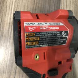 AS-IS Milwaukee  FUEL 12V Lithium-Ion Brushless Cordless Stubby 1/2 in. Impact Wrench (Tool-Only)