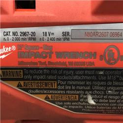 AS-IS Milwaukee FUEL 18V Lithium-Ion Brushless Cordless 1/2 in. Impact Wrench with Friction Ring (Tool-Only)