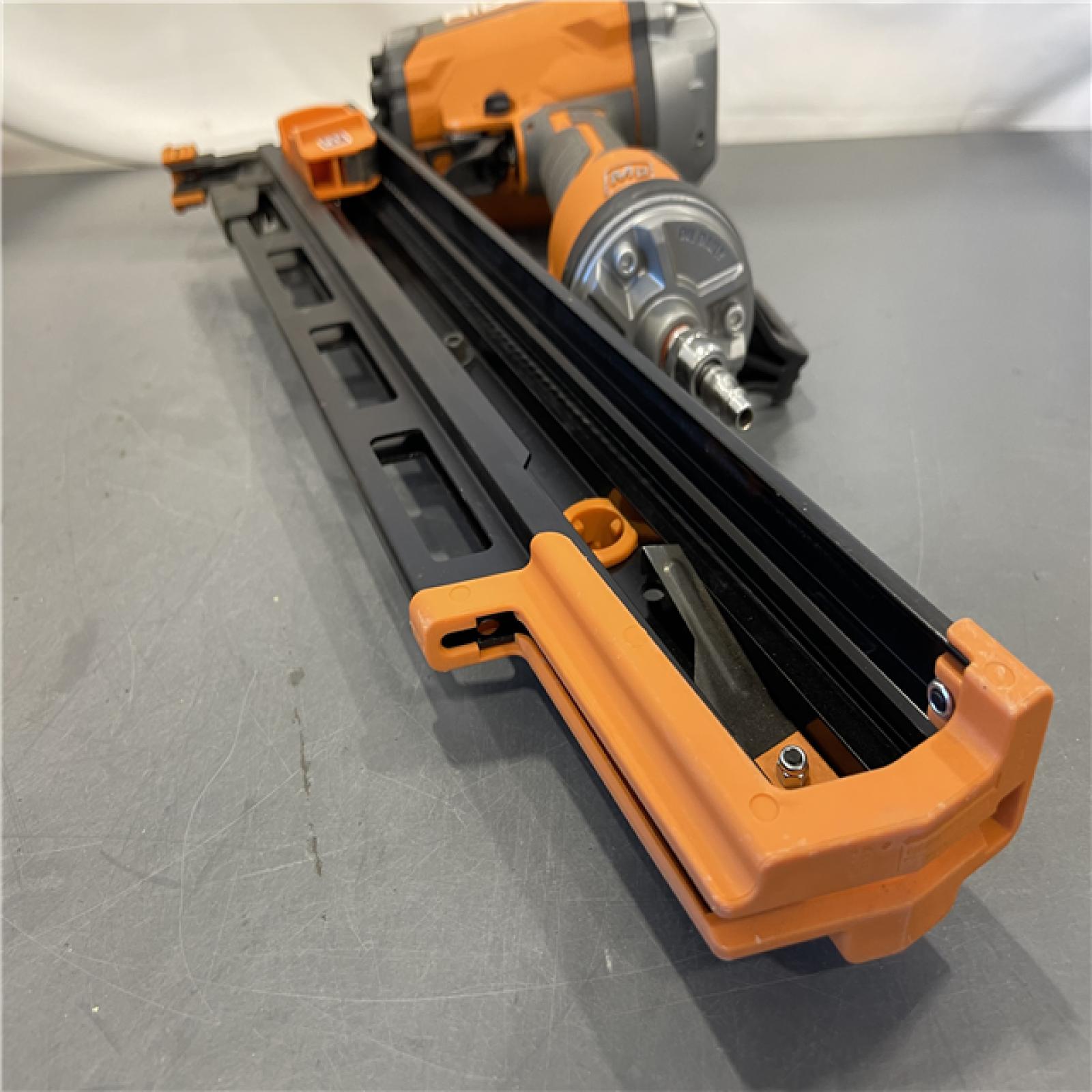 AS-IS - Ridgid Pneumatic 21-Degree 3-1/2 in. Round Head Framing Nailer