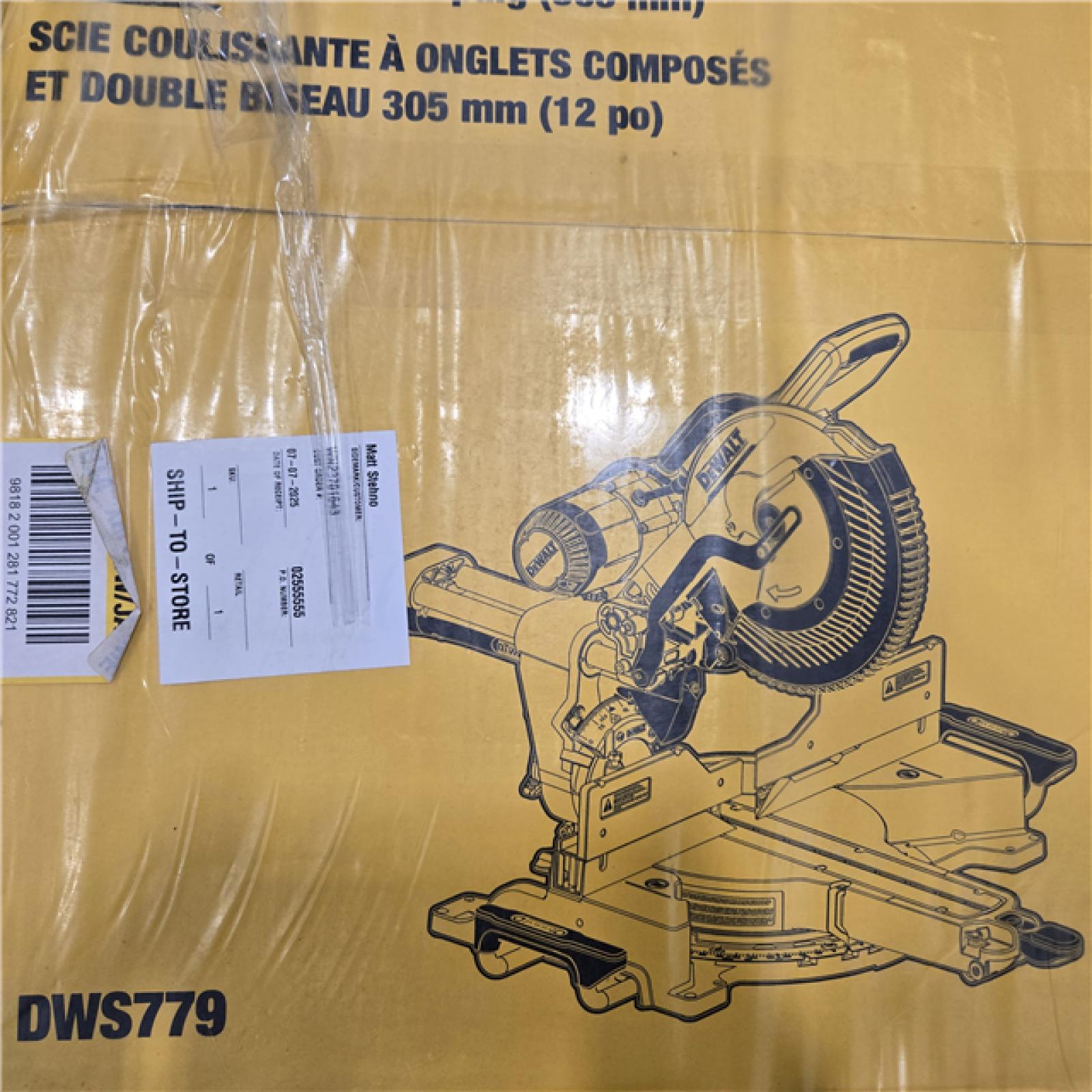 NEW! - DEWALT 12-in Dual Bevel Sliding Compound Miter Saw