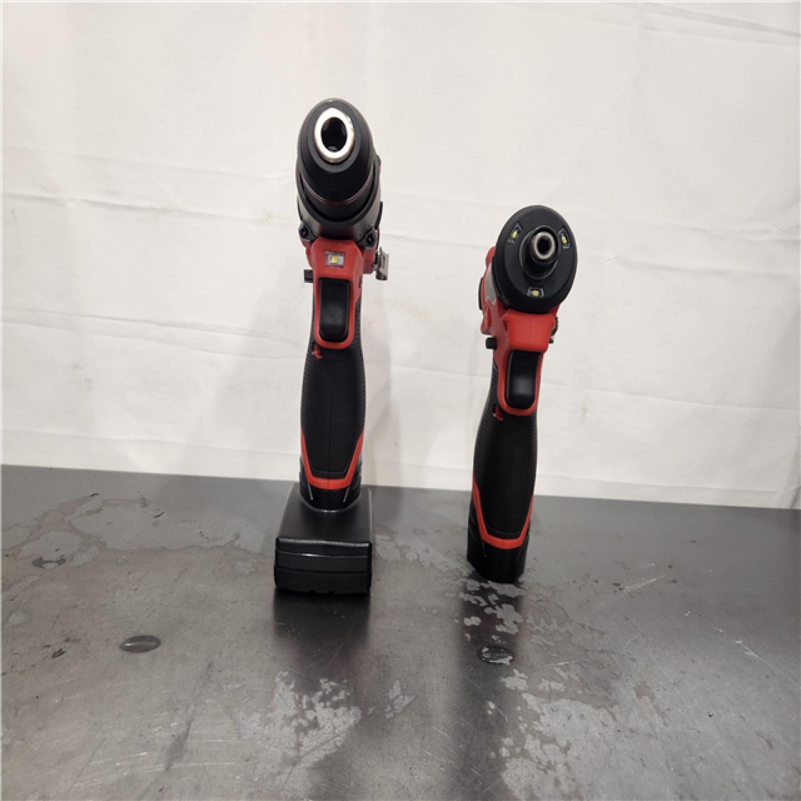 AS-IS- Milwaukee 12V Brushless Hammer Drill and Impact Driver Combo Kit