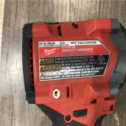 AS-IS Milwaukee FUEL 12V Lithium-Ion Brushless Cordless Stubby 3/8 in. Impact Wrench (Tool-Only)