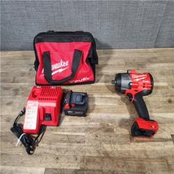 HOUSTON LOCATION - AS-IS (APPEARS LIKE NEW) Milwaukee M18 1/2 in. Cordless Brushless High Torque Impact Wrench Kit (Battery & Charger)