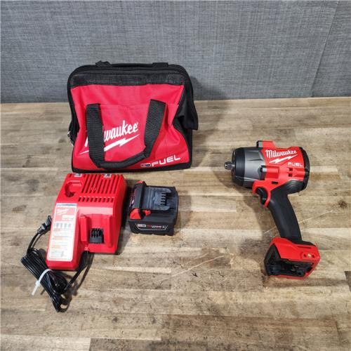 HOUSTON LOCATION - AS-IS (APPEARS LIKE NEW) Milwaukee M18 1/2 in. Cordless Brushless High Torque Impact Wrench Kit (Battery & Charger)