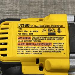 AS-IS DEWALT 20V MAX Lithium-Ion Cordless 1/2 in. Impact Wrench Kit