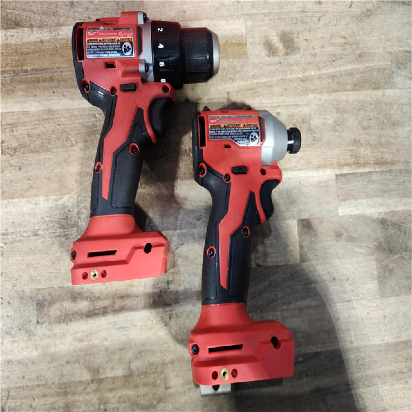 HOUSTON LOCATION - AS-IS Milwaukee M18 18V Lithium-Ion Brushless Cordless Compact Drill/Impact Combo Kit (2-Tool) W/(2) 2.0 Ah Batteries  Charger & Bag