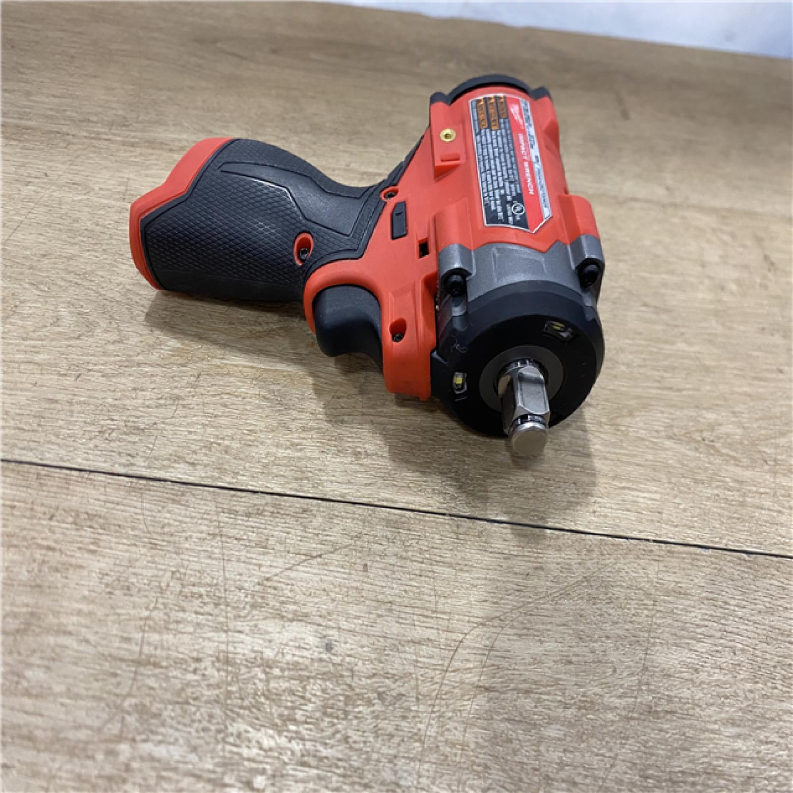 AS-IS Milwaukee FUEL 12V Lithium-Ion Brushless Cordless Stubby 1/2 in. Impact Wrench (Tool-Only)