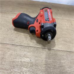 AS-IS Milwaukee FUEL 12V Lithium-Ion Brushless Cordless Stubby 1/2 in. Impact Wrench (Tool-Only)