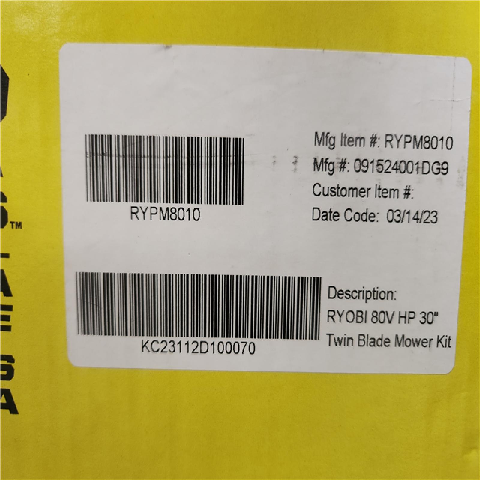 Phoenix NEW RYOBI 80V HP Brushless Battery Cordless Electric 30 in. Multi-Blade Lawn Mower with Battery and Charger