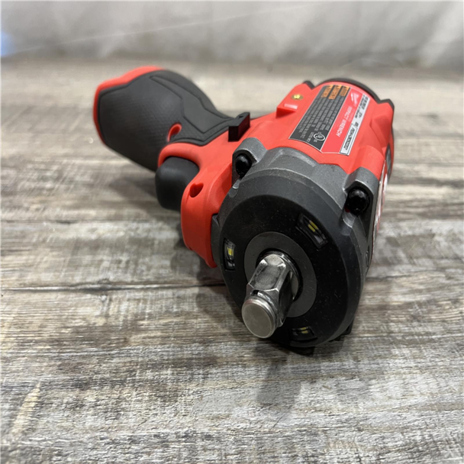 AS-IS Milwaukee FUEL 12V Lithium-Ion Brushless Cordless Stubby 1/2 in. Impact Wrench (Tool-Only)
