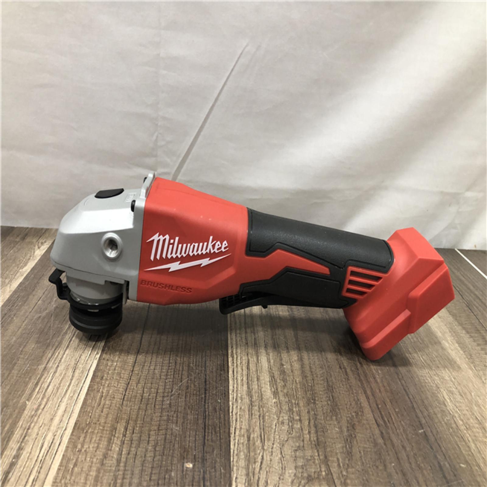AS-IS Milwaukee 18V Lithium-Ion Brushless Cordless 4-1/2 in./5 in. Grinder w/Paddle Switch (Tool-Only)
