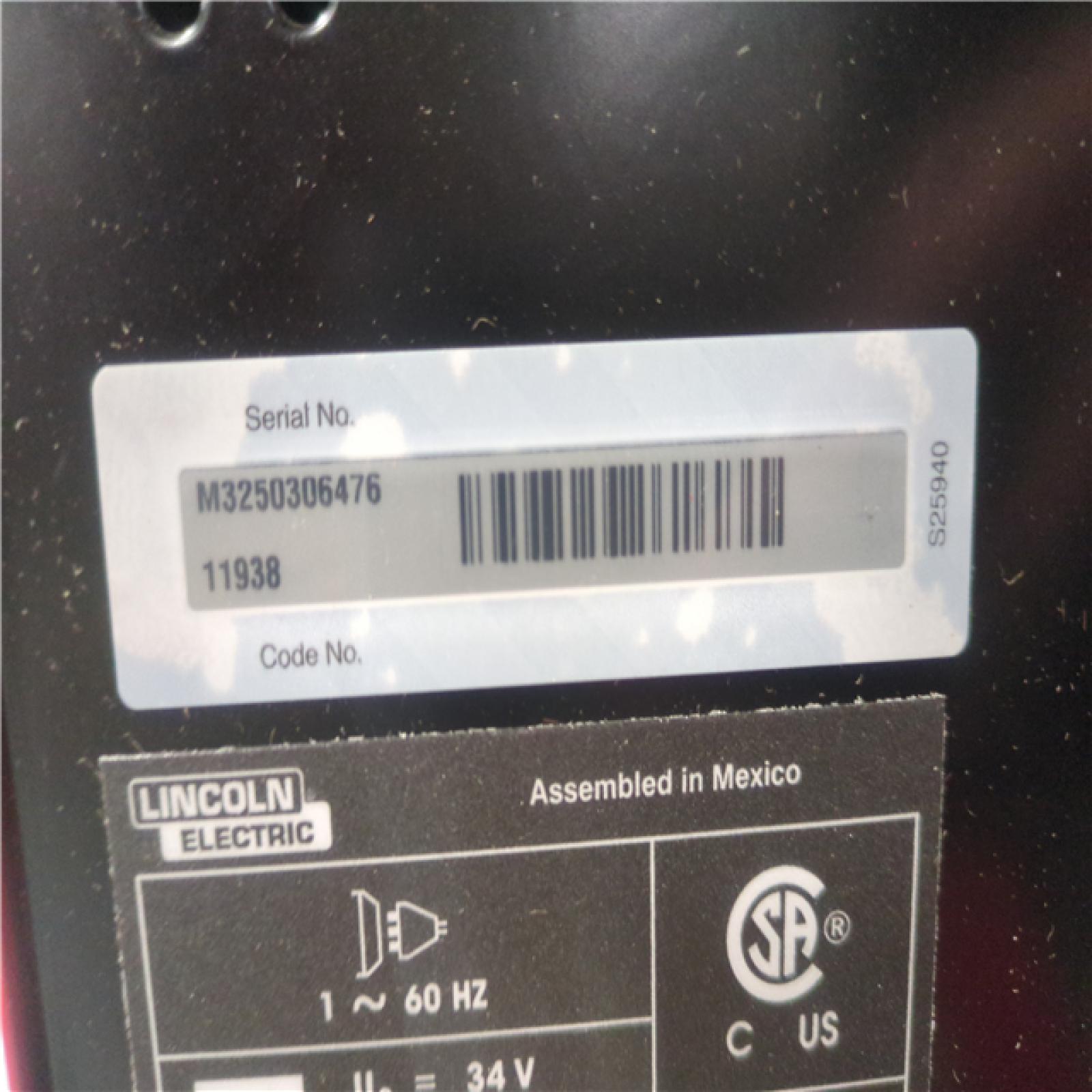 CALIFORNIA AS-IS lINCOLN ELECTRIC WELD-PAK