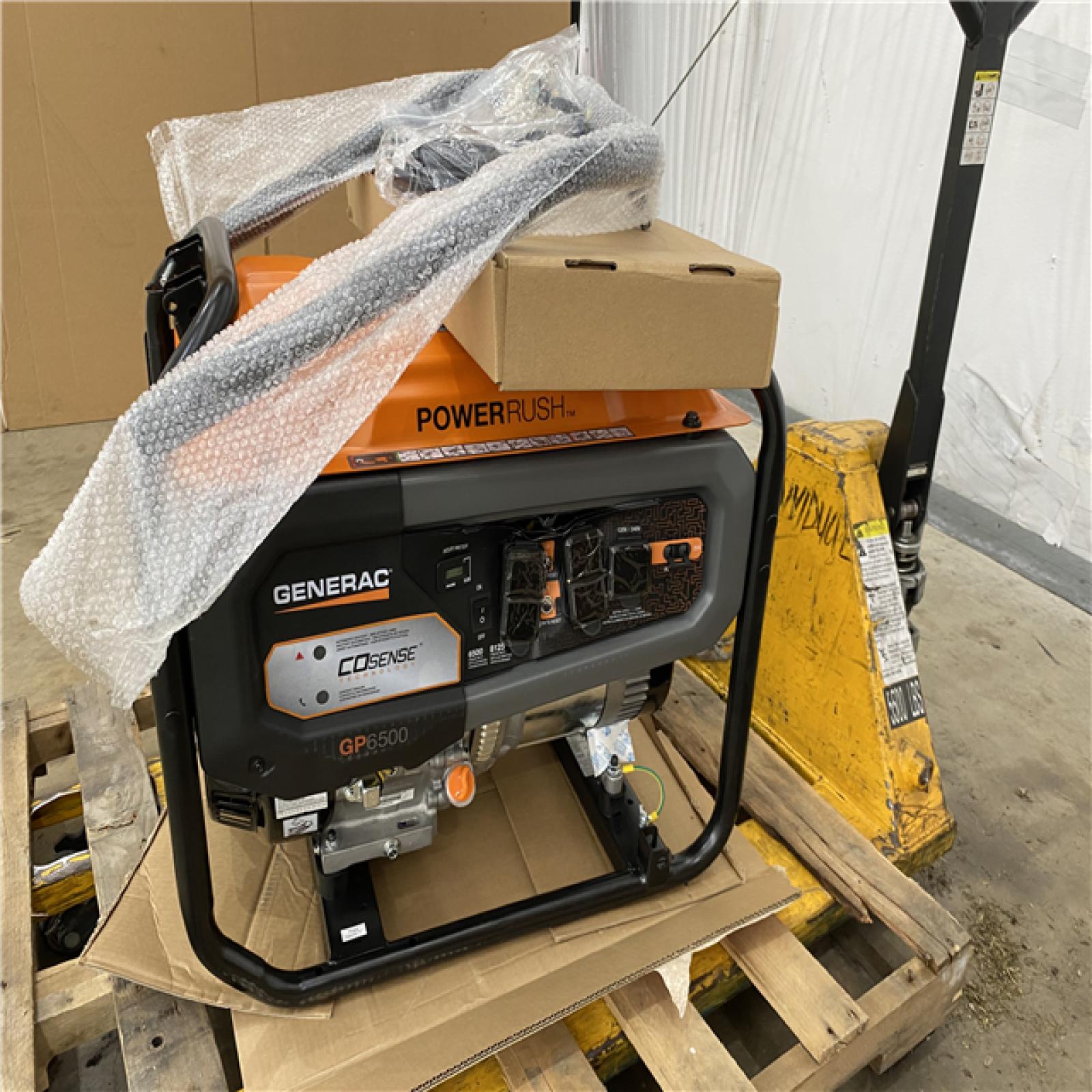 Houston Location - AS-IS Generac 6500-Runing Watt's Generator